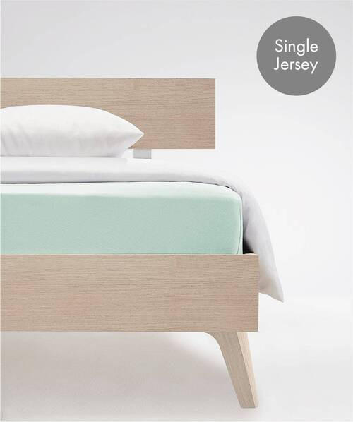SPANNBETTTUCH Jenny C Single-Jersey  - Jadegrün, Basics, Textil (100/200cm) - Fleuresse
