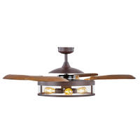 DECKENVENTILATOR Fanaway 122/41 cm   - Walnussfarben/Bronzefarben, Basics, Kunststoff/Metall (122/41cm) - P & B