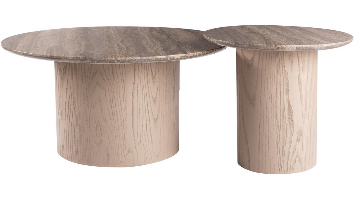 SOFFBORD i sten, trä 90/90/45 cm  - naturfärgad, Design, trä/sten (90/90/45cm) - Niels Andersson