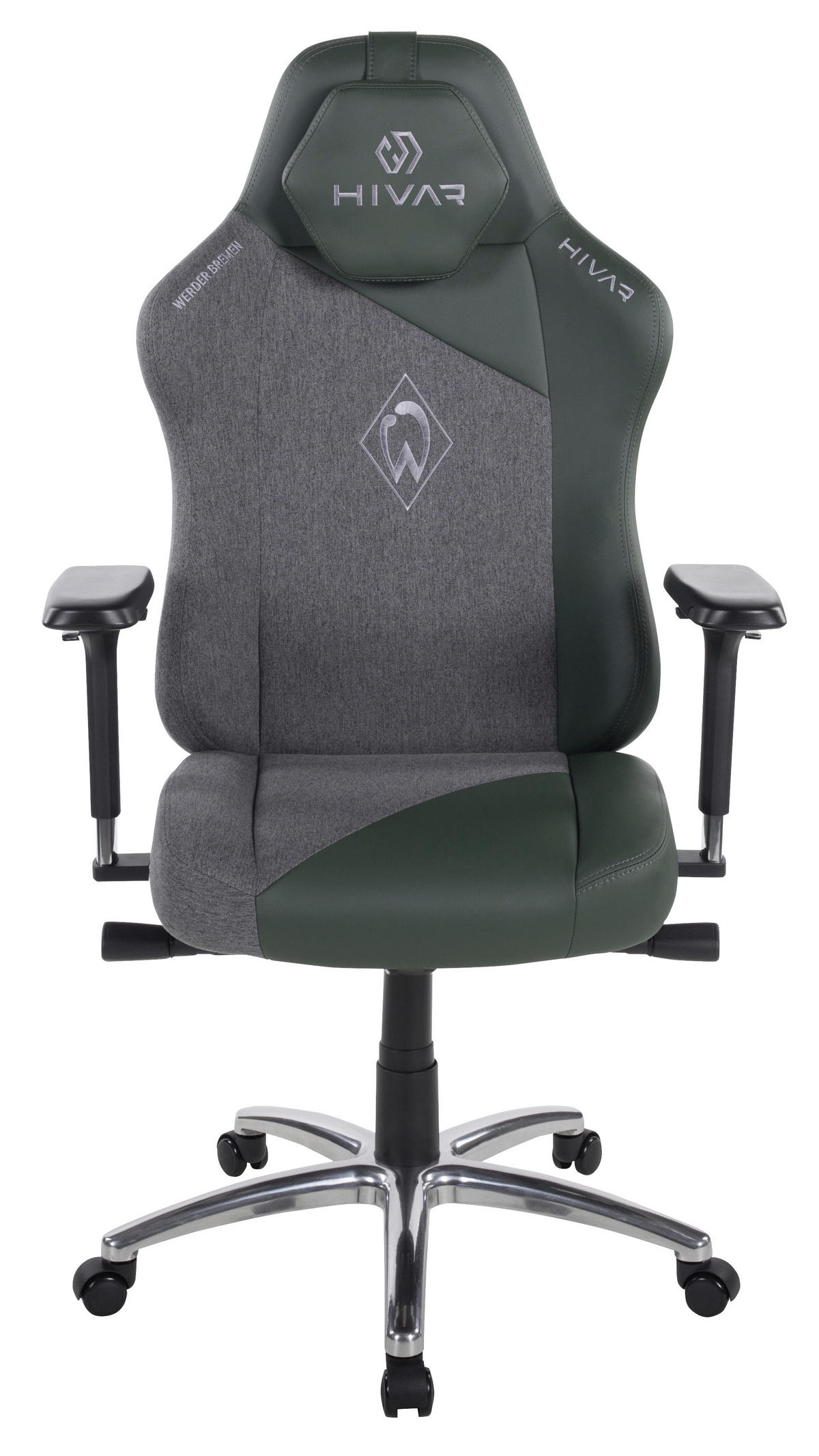 Werder Bremen Edition Silver Anthrazit, Chromfarben, Dunkelgrün Metall, Textil   - Chromfarben/Dunkelgrün, LIFESTYLE, Textil/Metall (72-80/124-142/45-64cm) - HIVAR