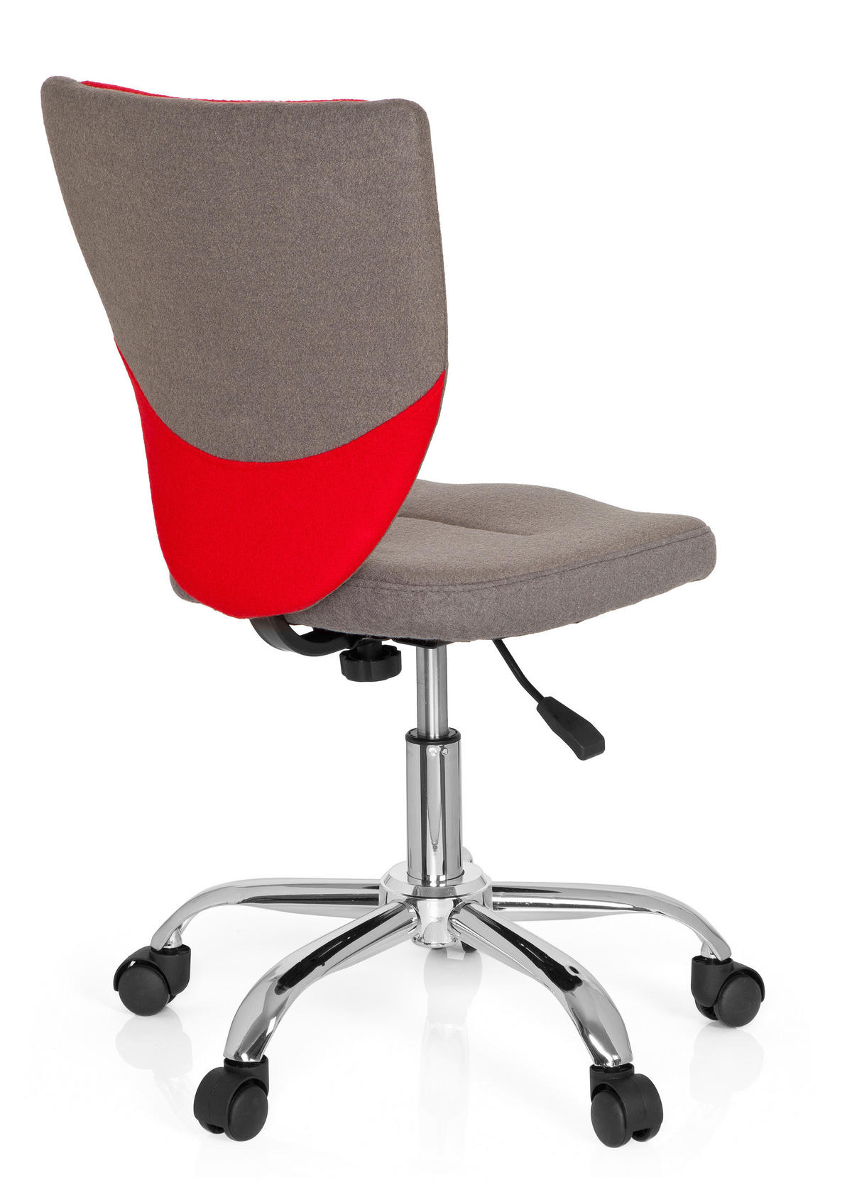 OTOČNÁ ŽIDLE PRO MLÁDEŽ, plst, šedá, červená - šedá/barvy stříbra, Moderní, kov/textil (41/94/41cm) - MID.YOU