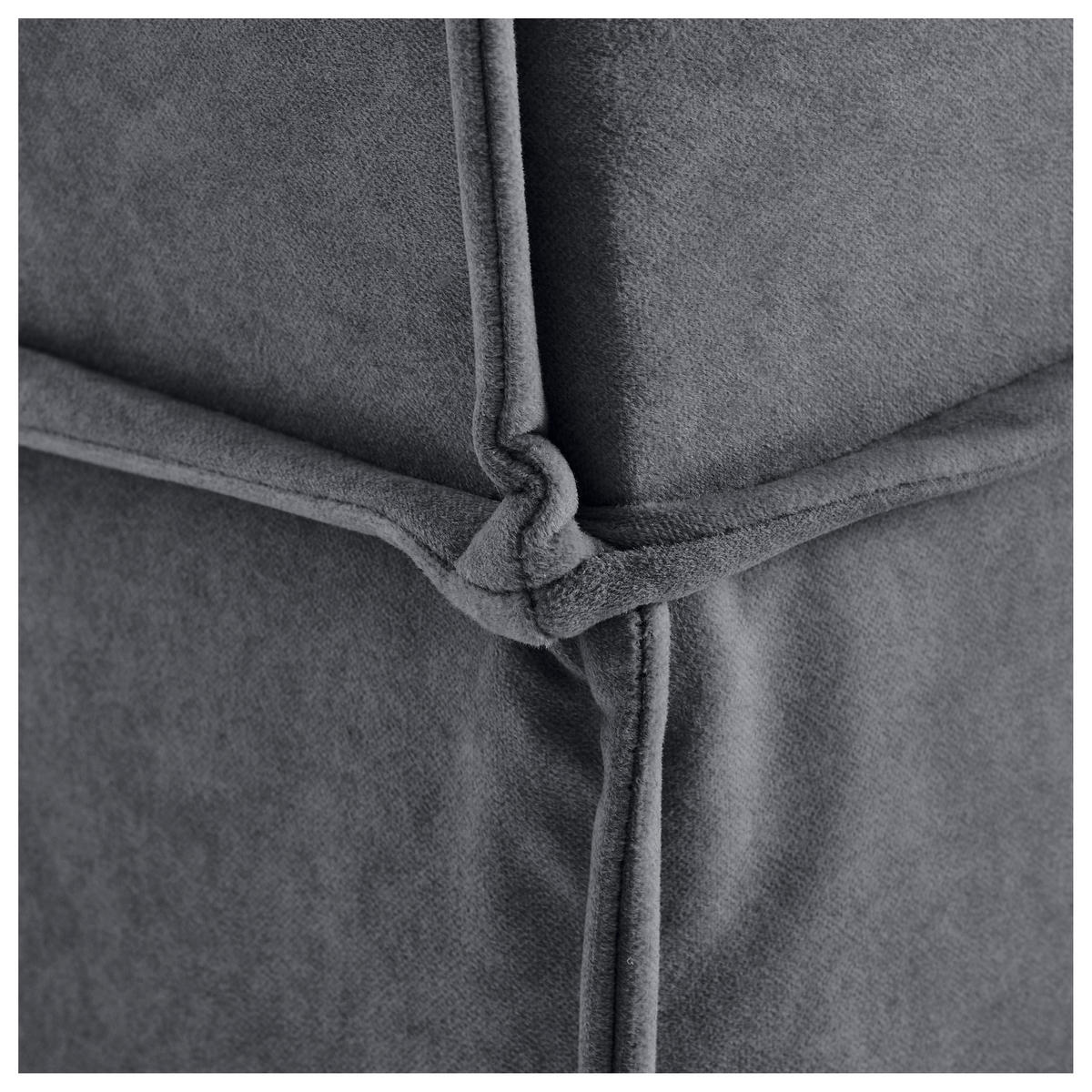 BOXBETT 120/200 cm,  in Anthrazit, Bettkasten, Topper, H3 = fest  - Anthrazit/Schwarz, Design, Kunststoff/Textil (120/200cm) - Chameo