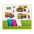 Fahrzeuge DEKOSTICKER - Gelb/Rot, Basics, Kunststoff (29,5/49,5/0,5cm)