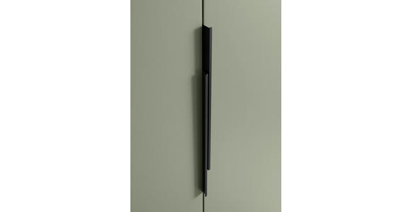 SCHUHSCHRANK  in 90/195/38 cm  - Salbeigrün/Schwarz, Design, Holzwerkstoff/Kunststoff (90/195/38cm) - Voleo