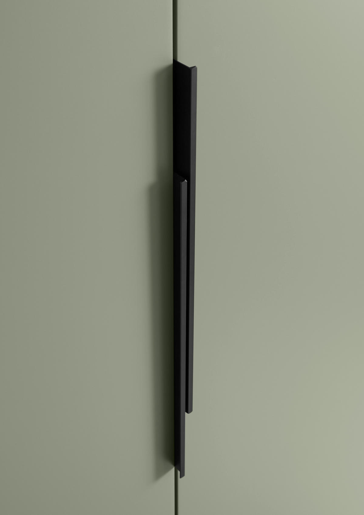 SCHUHSCHRANK  in 90/195/38 cm  - Salbeigrün/Schwarz, Design, Holzwerkstoff/Kunststoff (90/195/38cm) - Voleo