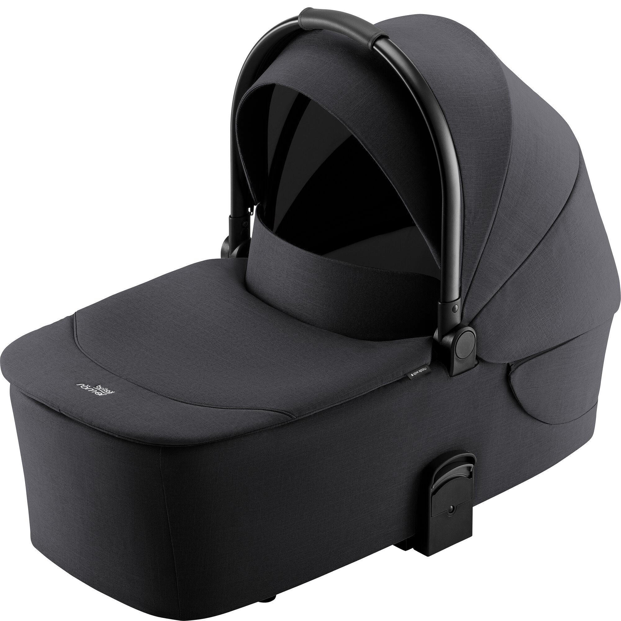 LIEGEWANNE Rio Carry Cot - Schwarz, Basics, Textil/Metall (23/38/80cm) - Britax Römer