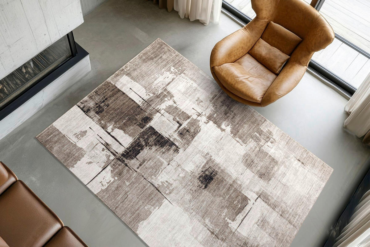 FLACHWEBETEPPICH 120/170 cm My Posh Taupe  - Taupe, Design, Textil (120/170cm) - Obsession