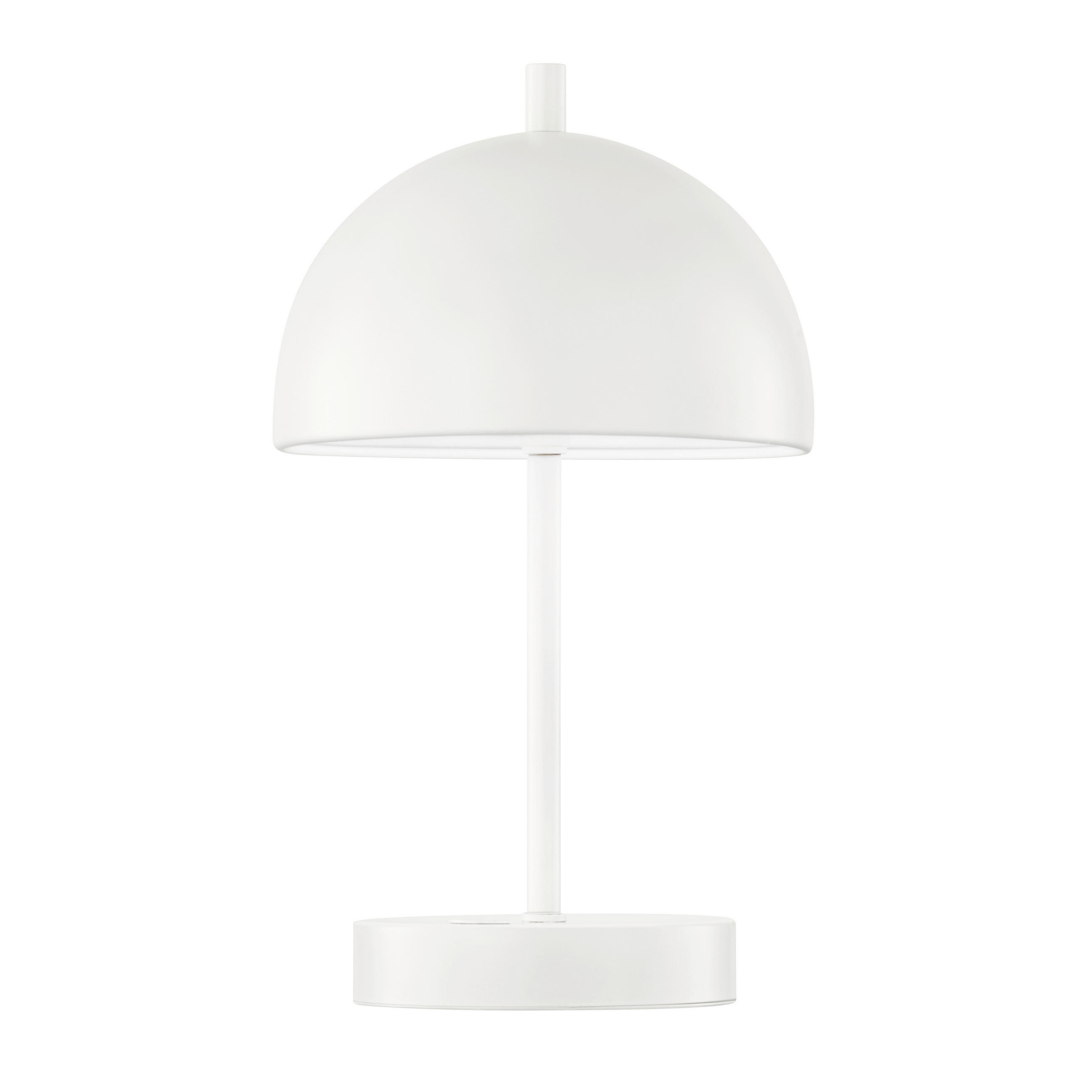 AKKU-TISCHLEUCHTE Kia 16/27 cm - Weiß, Design, Metall (16/27cm) - Schöner Wohnen