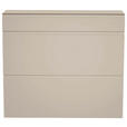 SCHUHKIPPER - Taupe, Design, Glas/Holzwerkstoff (110/96/33cm) - Moderano