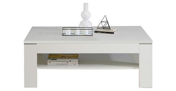 COUCHTISCH in Holzwerkstoff 120/75/43 cm - Weiß, KONVENTIONELL, Holzwerkstoff (120/75/43cm) - Hom`in