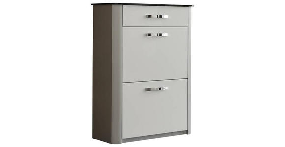 SCHUHSCHRANK 71/97/34 cm - Chromfarben/Silberfarben, Basics, Glas/Holzwerkstoff (71/97/34cm) - Moderano