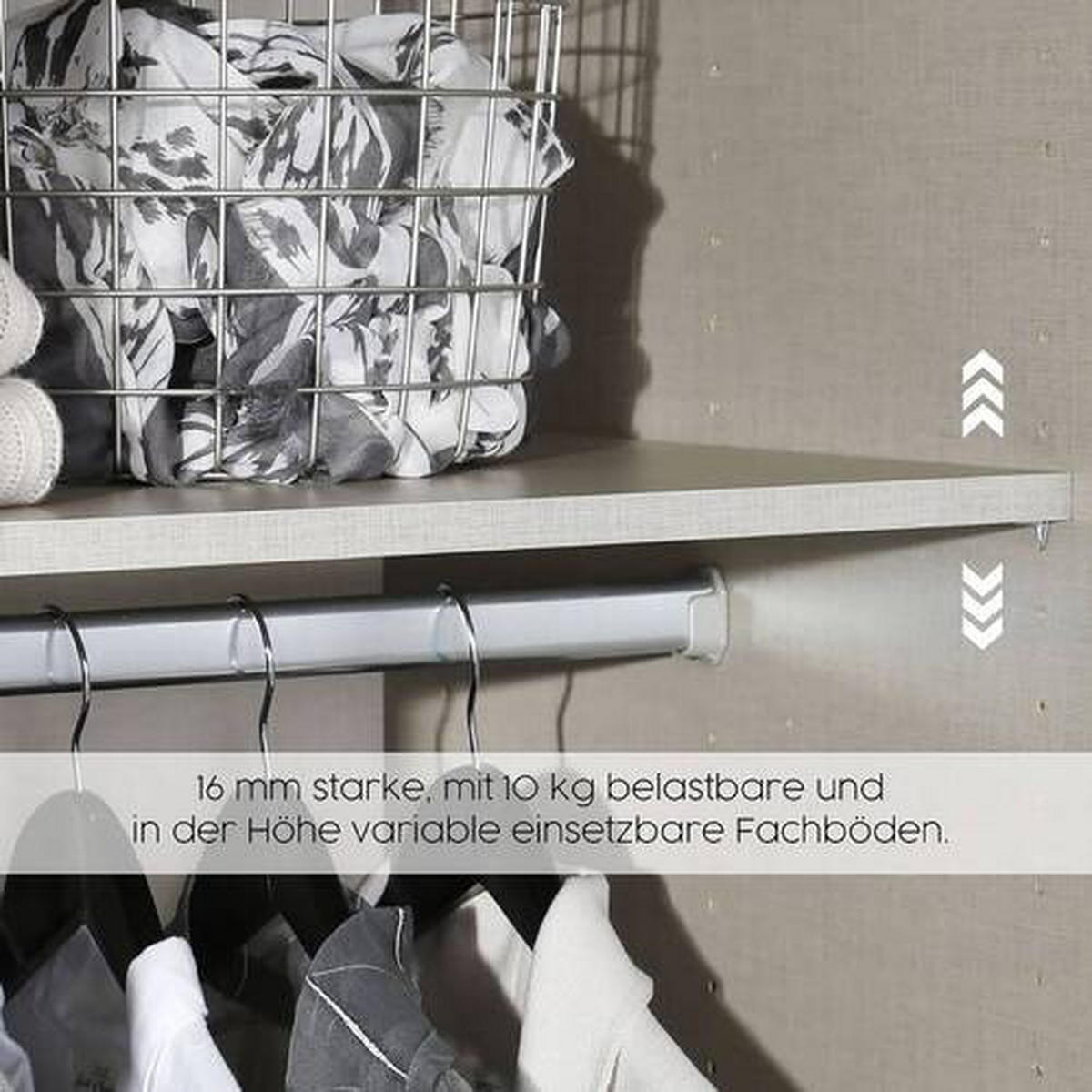 Dulap Cu Uși Rotative, 91/210/54 cm, antracit, argintiu - argintiu/alb, Basics, metal/material pe bază de lemn (91/210/54cm)