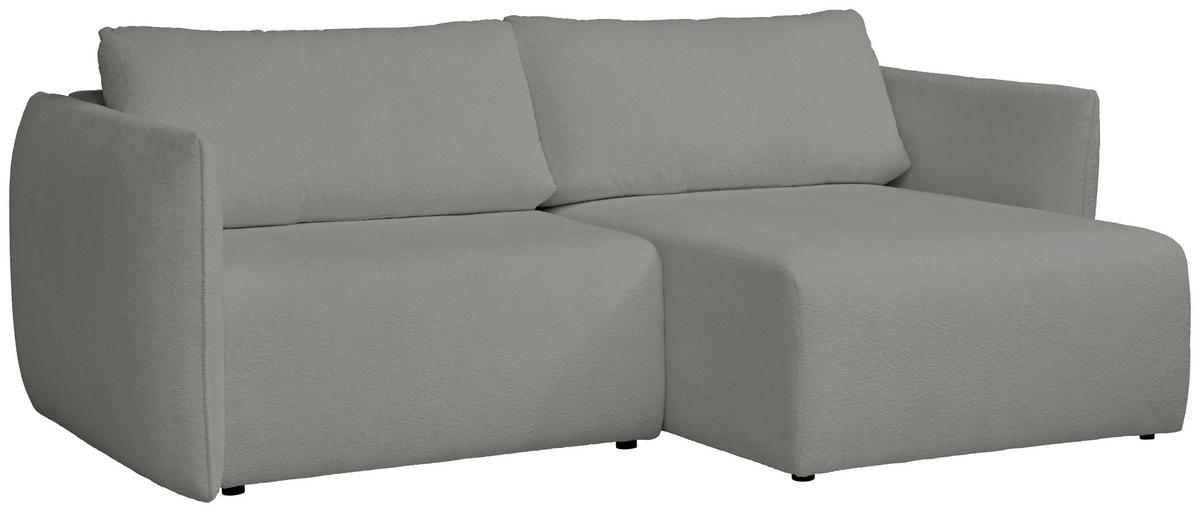ECKSOFA Greige Jersey  - Greige/Schwarz, KONVENTIONELL, Kunststoff/Textil (238/148cm) - Carryhome