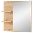 WANDSPIEGEL 78/80/17 cm - Eiche Artisan, Design, Glas/Holzwerkstoff (78/80/17cm) - Xora