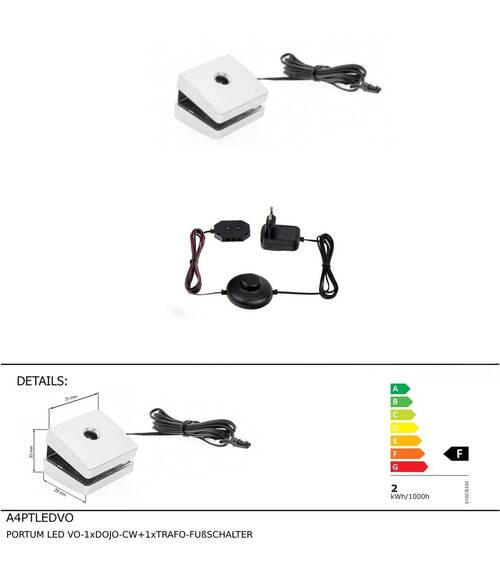 LED-KLEMMLEUCHTE - Silberfarben, KONVENTIONELL, Kunststoff - Livetastic
