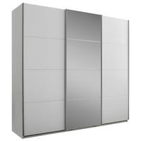 ORMAR S KLIZNIM VRATIMA bijela   - bijela/boje aluminija, Konvencionalno, staklo/drvni materijal (215/204/63cm) - Hom`in