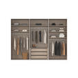 SCHWEBETÜRENSCHRANK 301/223/68 cm 3-türig Weiß, Weiß Hochglanz  - Weiß Hochglanz/Alufarben, Basics, Glas/Holzwerkstoff (301/223/68cm) - Novel