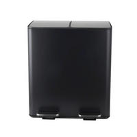 TRETEIMER 40 l  Metall  - Schwarz, Basics, Kunststoff/Metall (45/30/51cm) - Spirella