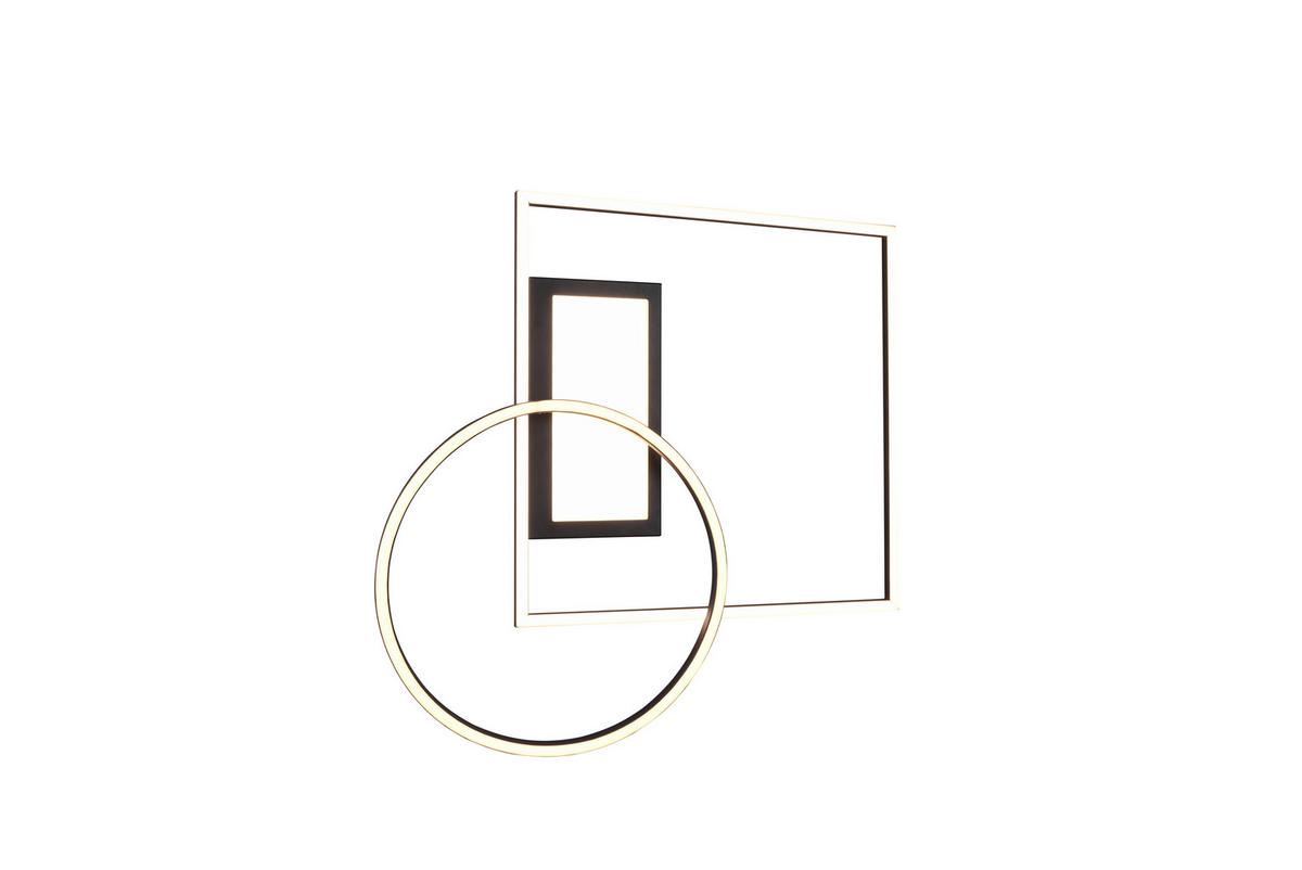 LED PLAFONJERA - crna, Dizajnerski, metal (64,5/9,0/86,5cm)