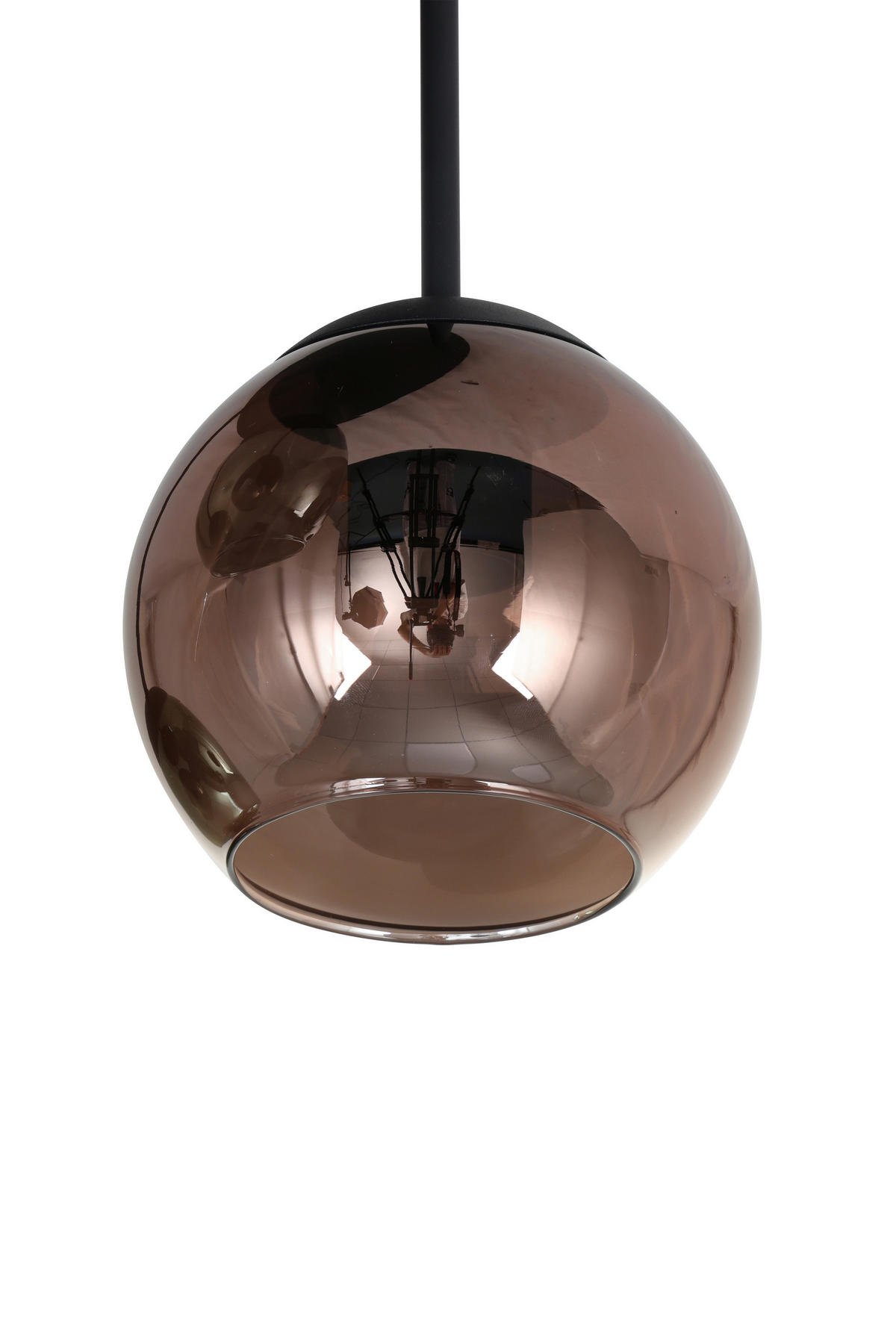 HÄNGELEUCHTE 40/58 cm    - Blau/Rot, Trend, Glas/Metall (40/58cm) - Novel