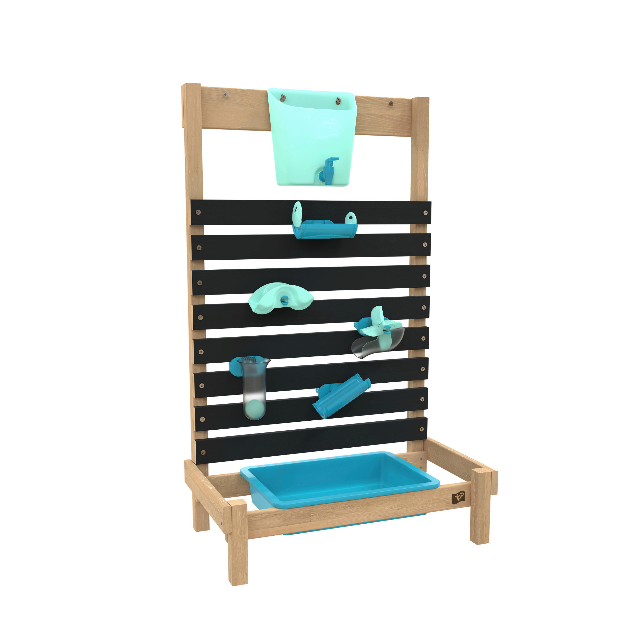 WASSERSPIELWAND Kieferfarben  - Kieferfarben, KONVENTIONELL, Holz/Kunststoff (57/92/31cm) - Ambia Garden