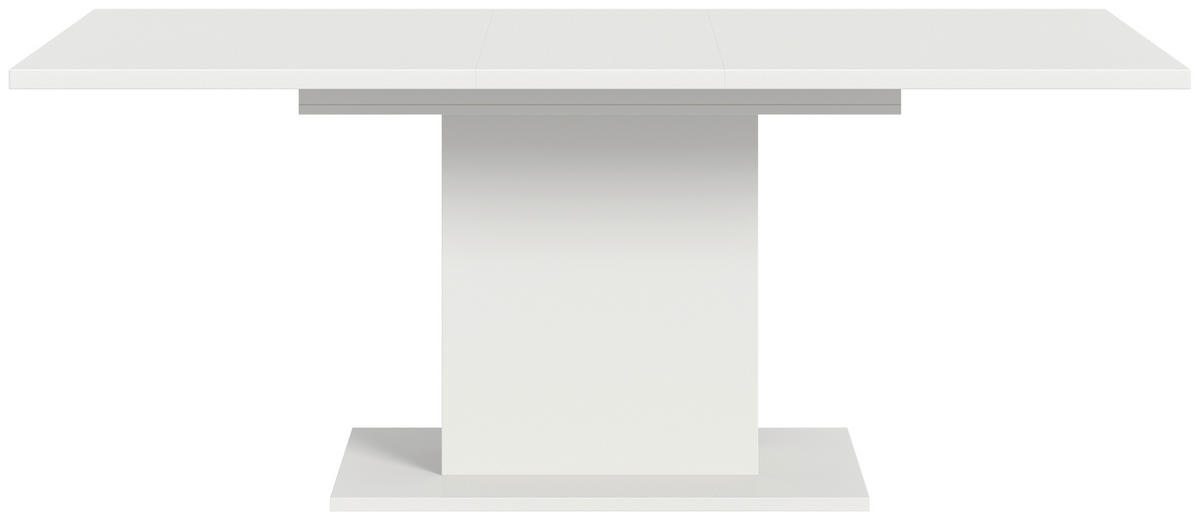 VÝSUVNÝ STŮL, bílá, 150-190/76/90 cm - bílá, Konvenční, kompozitní dřevo (150-190/76/90cm)