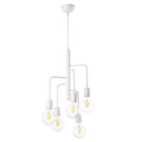 ZÁVESNÉ SVIETIDLO, 40/140 cm  - biela, Konventionell, kov (40/140cm)