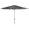 SONNENSCHIRM 400 cm Anthrazit  - Anthrazit/Silberfarben, Basics, Textil/Metall (400/400cm) - Doppler