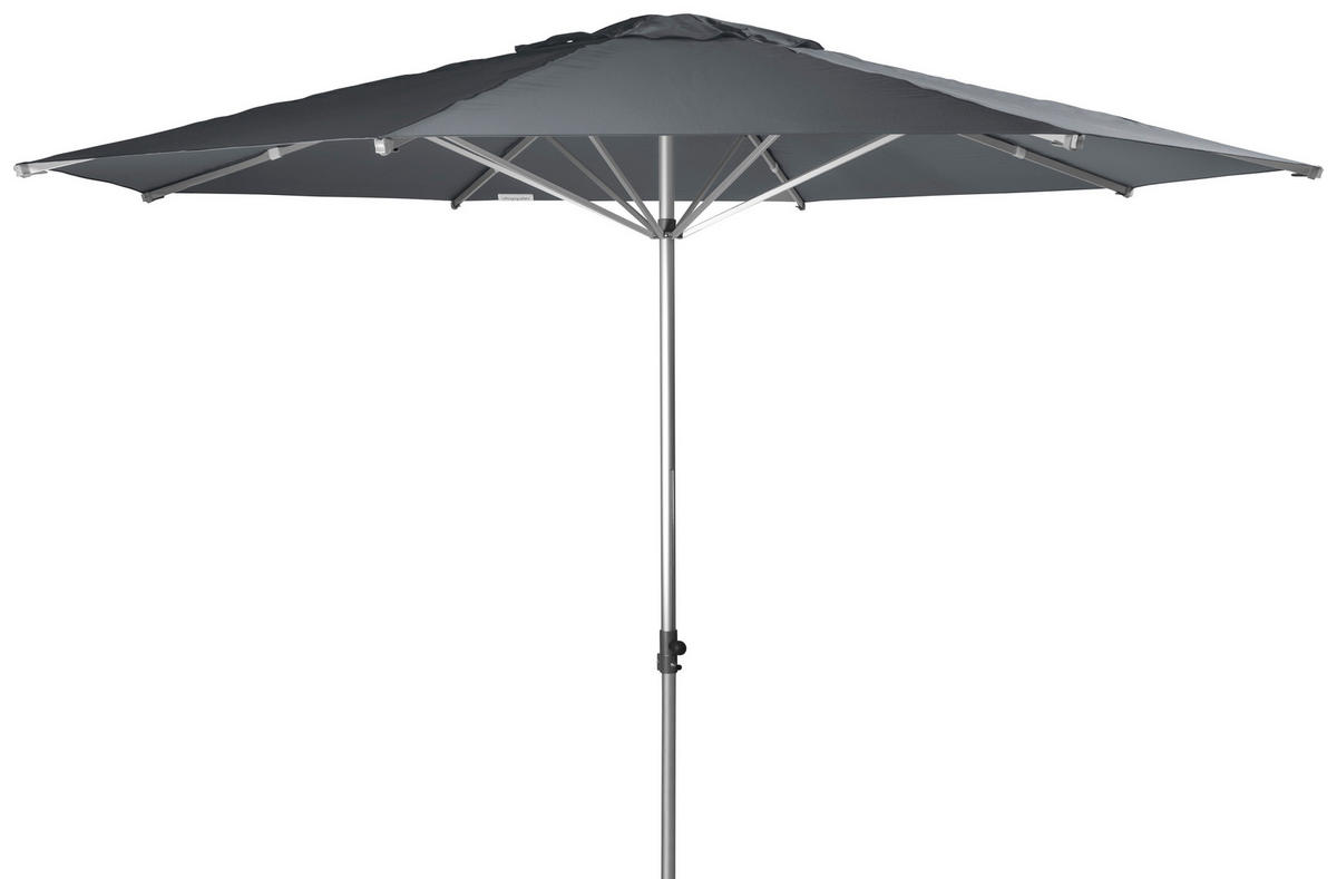 SONNENSCHIRM 400 cm Anthrazit  - Anthrazit/Silberfarben, Basics, Textil/Metall (400/400cm) - Doppler