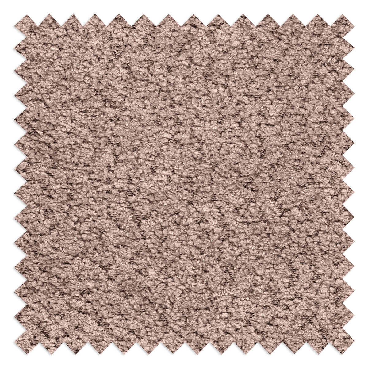 ECKSOFA in Bouclé Rosa  - Weiss/Schwarz, Design, Kunststoff/Textil (300/113cm) - Livetastic