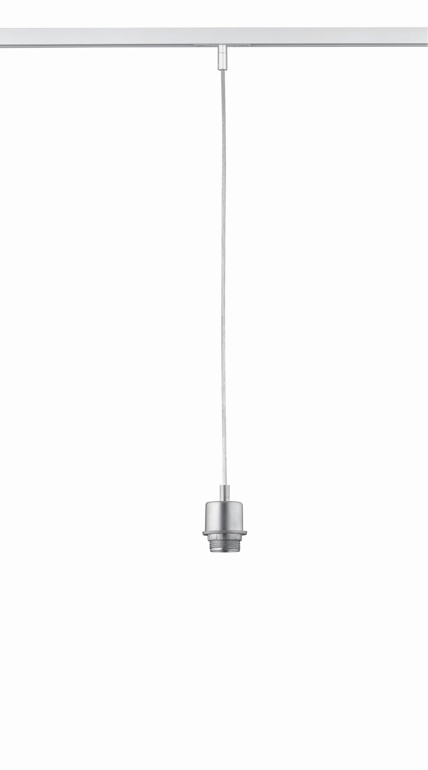 Fischer & Honsel Schienensystem-Hängeleuchte m6 HV Track 6 Nickel 210 cm