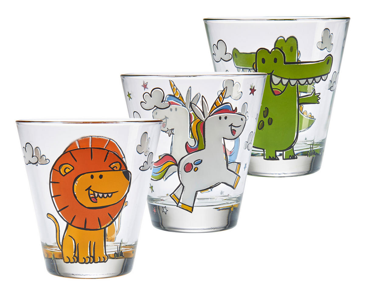 KINDERGLAS Bambini 215 ml  - Transparent/Gelb, Trend, Glas (215ml) - Leonardo