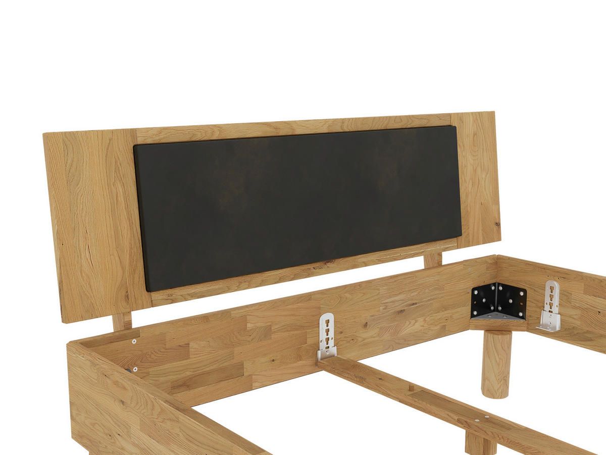 BETT - Wildeiche/Naturfarben, MODERN, Holz (140/200cm) - MID.YOU