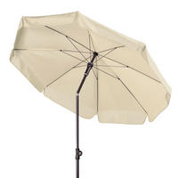 SONNENSCHIRM 150 cm Anthrazit, Naturfarben  - Anthrazit/Naturfarben, Basics, Textil/Metall (150cm) - Doppler