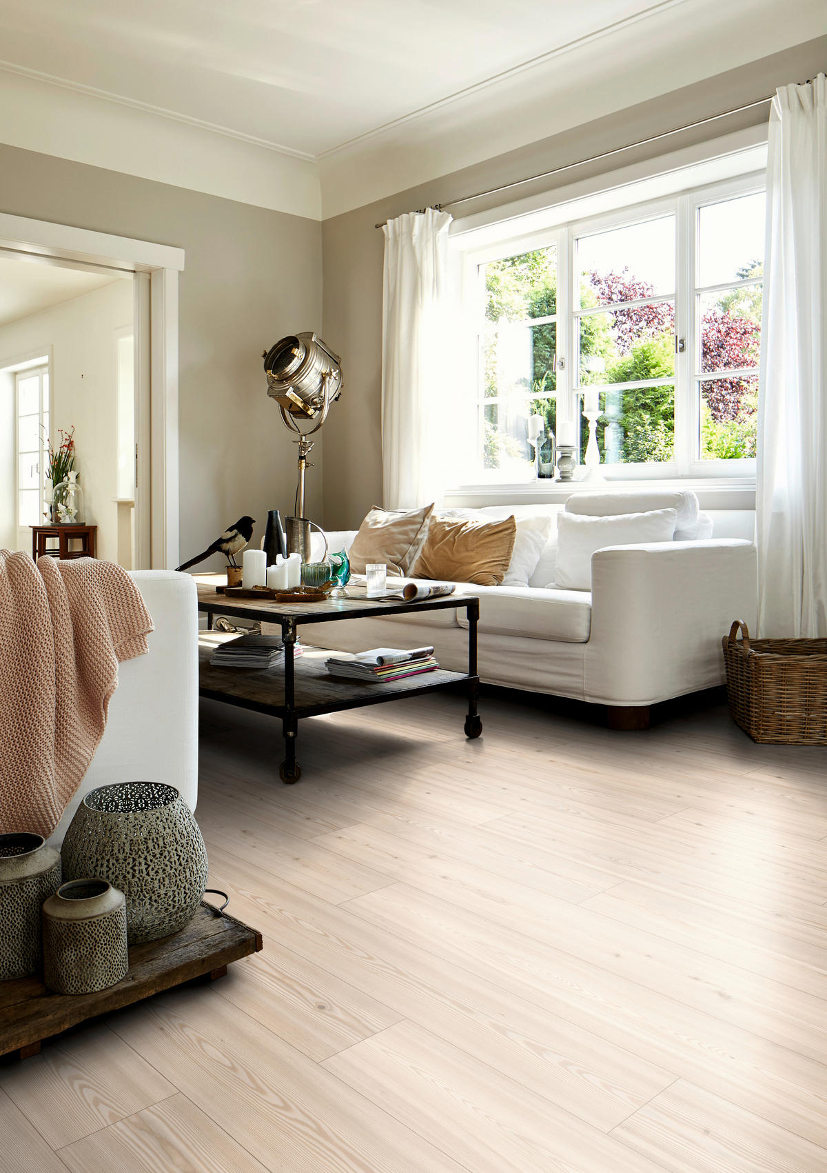 LAMINATBODEN Alexandria Pinie EGGER Nature Sense  per  m² - Hellbraun/Pinienfarben, KONVENTIONELL, Holzwerkstoff (129.2/19.3/0.7cm) - Egger Holzwerkstoffe