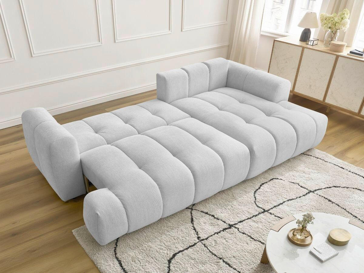 ECKSCHLAFSOFA FUJI Leinenoptik Hellgrau  inkl.  - Hellgrau/Schwarz, MODERN, Kunststoff/Textil (292/160cm)