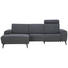 WOHNLANDSCHAFT in Textil Grau - Schwarz/Grau, Design, Textil/Metall (163/278cm) - Welnova WOHNLANDSCHAFT in Textil Grau - Schwarz/Grau, Design, Textil/Metall (163/278cm) - Welnova