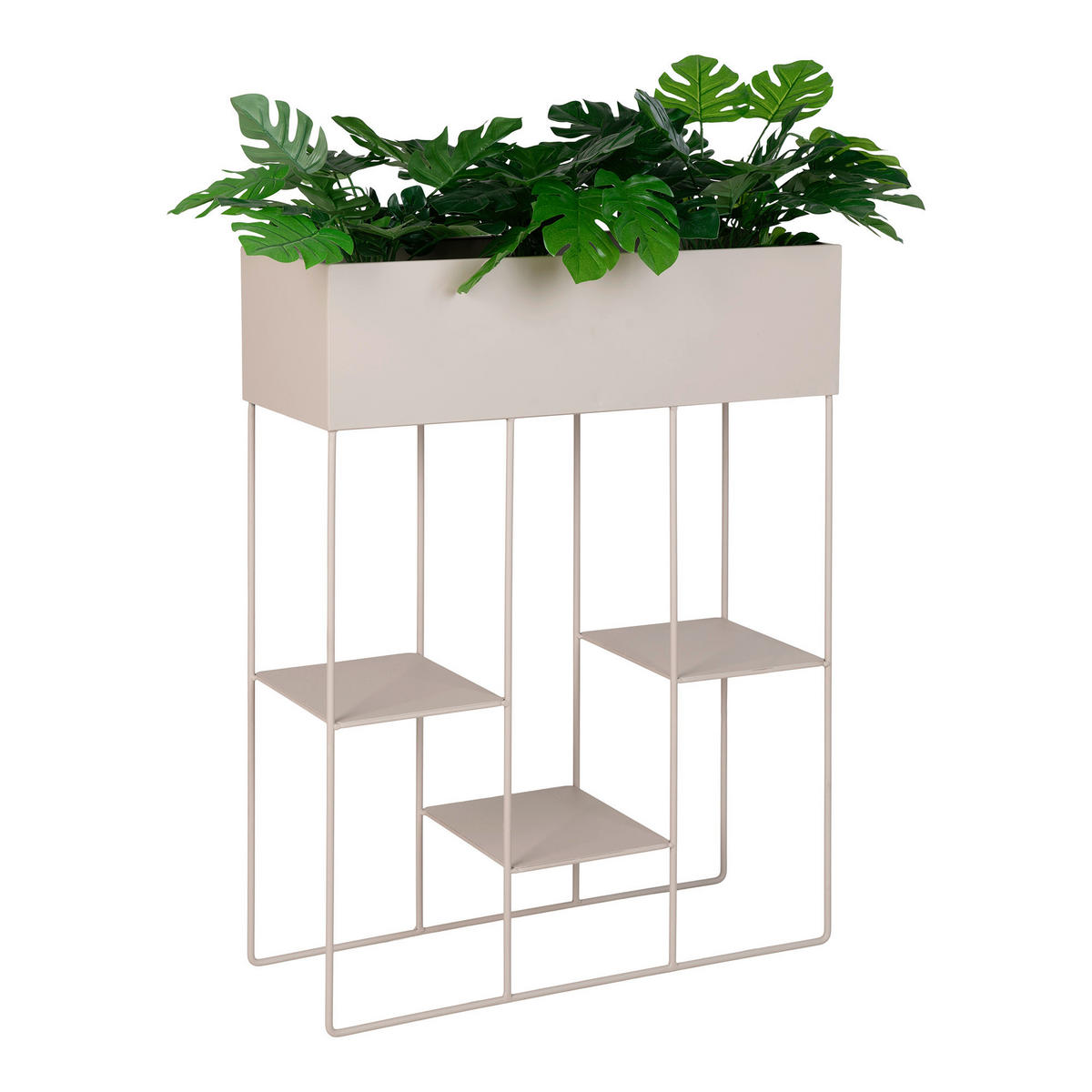 ÜBERTOPF   - Beige, Design, Metall (25/80/60cm)