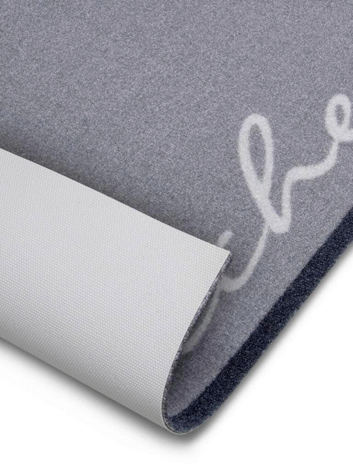 Ästhetisch: Küchenläufer (rech 50/150 cm Cook & Clean Weiß, Grau  - Weiß/Grau, Design, Kunststoff/Textil (50/150cm) - Hanse Home