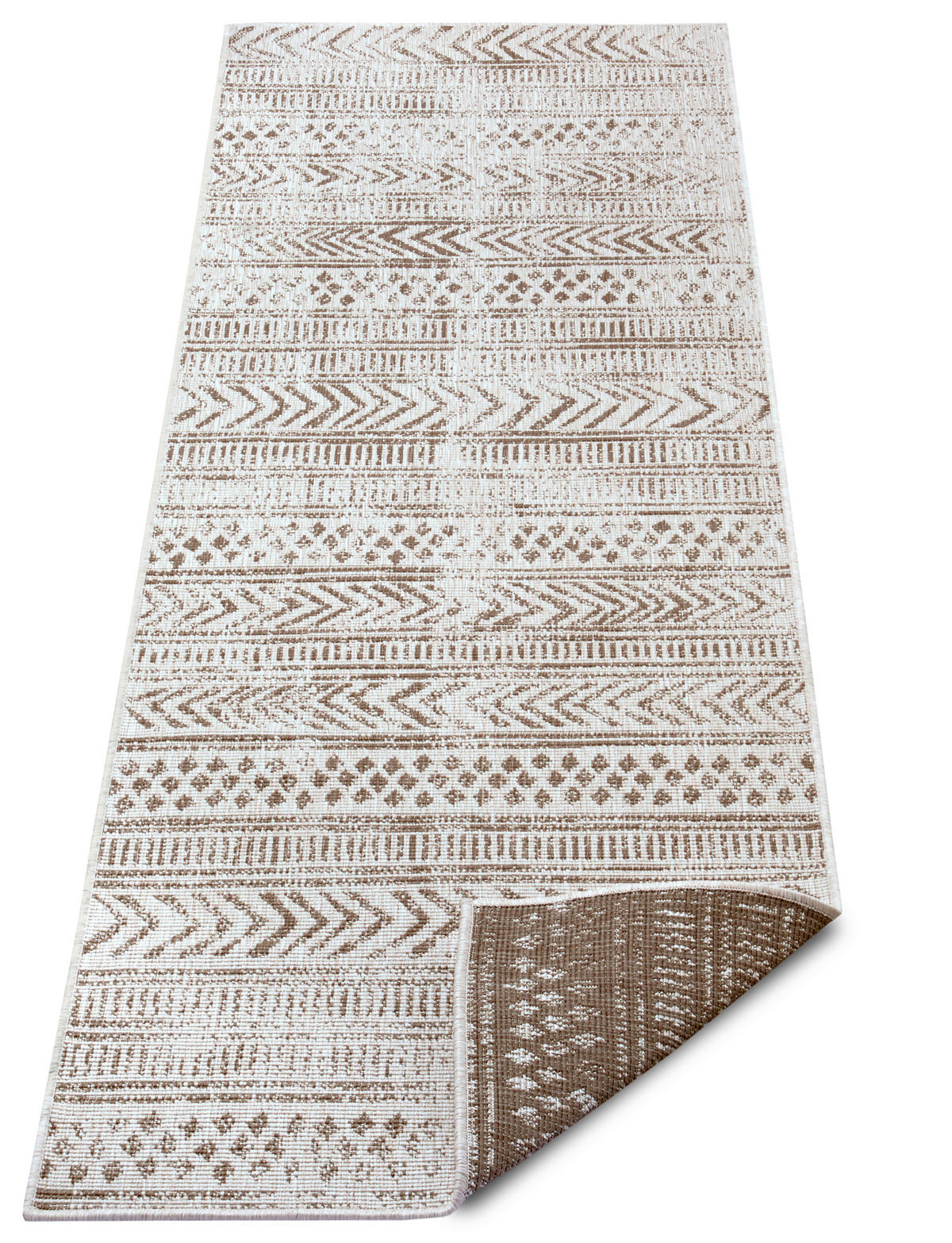 LÄUFER 80/250 cm Twin Supreme  - Creme/Cappuccino, Design, Kunststoff (80/250cm)