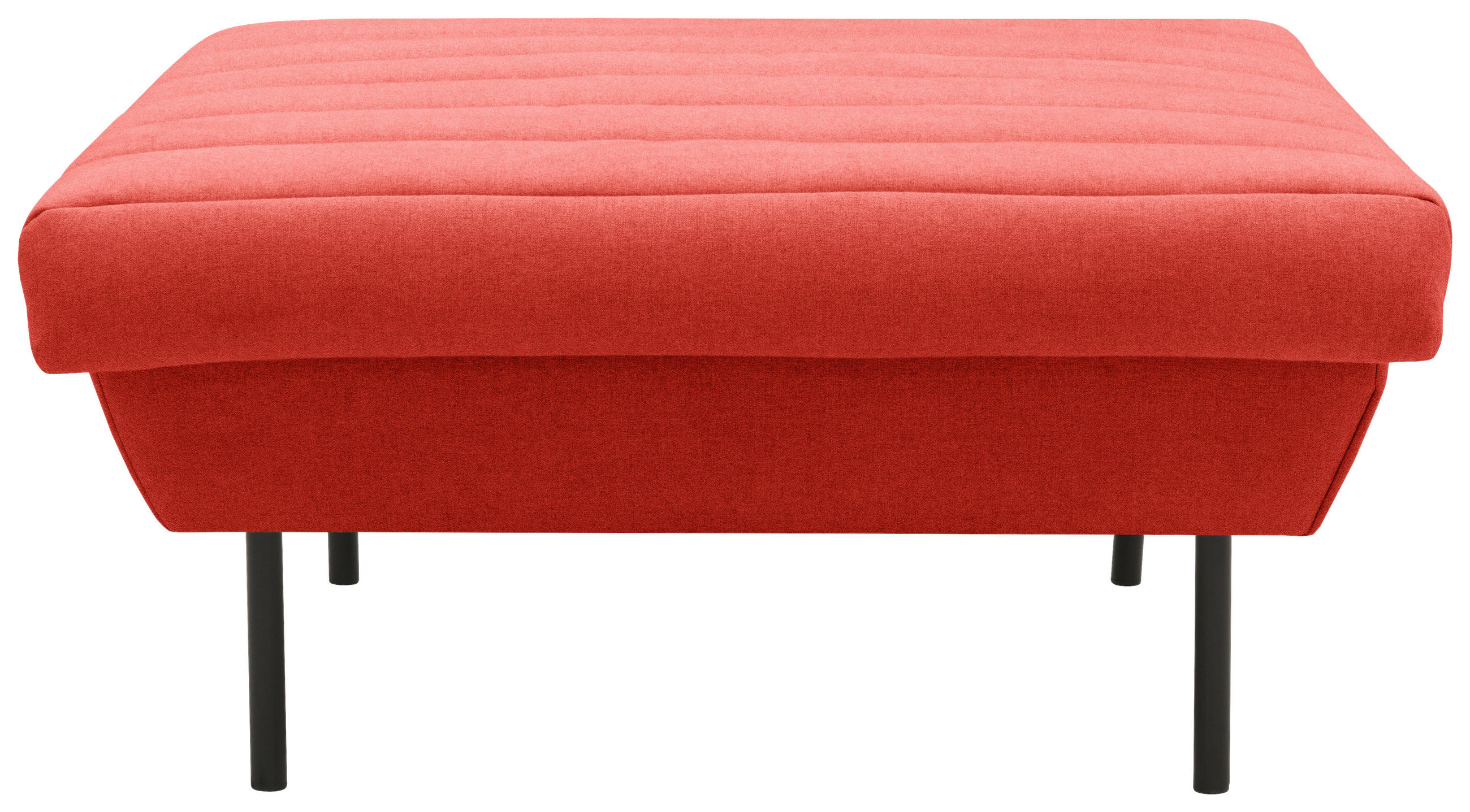 HOCKER Orange  - Schwarz/Orange, Design, Textil/Metall (90/45/105cm) - LOOKS by W.Joop