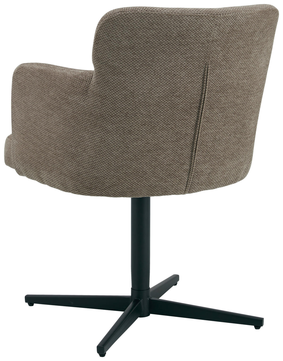 ARMLEHNSTUHL  in Eisen Webstoff  - Schwarz/Braun, KONVENTIONELL, Holz/Textil (58,5/85/63cm) - Livetastic