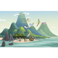 FOTOTAPETE - Multicolor/Grün, Design, Textil (400/250cm) - Disney