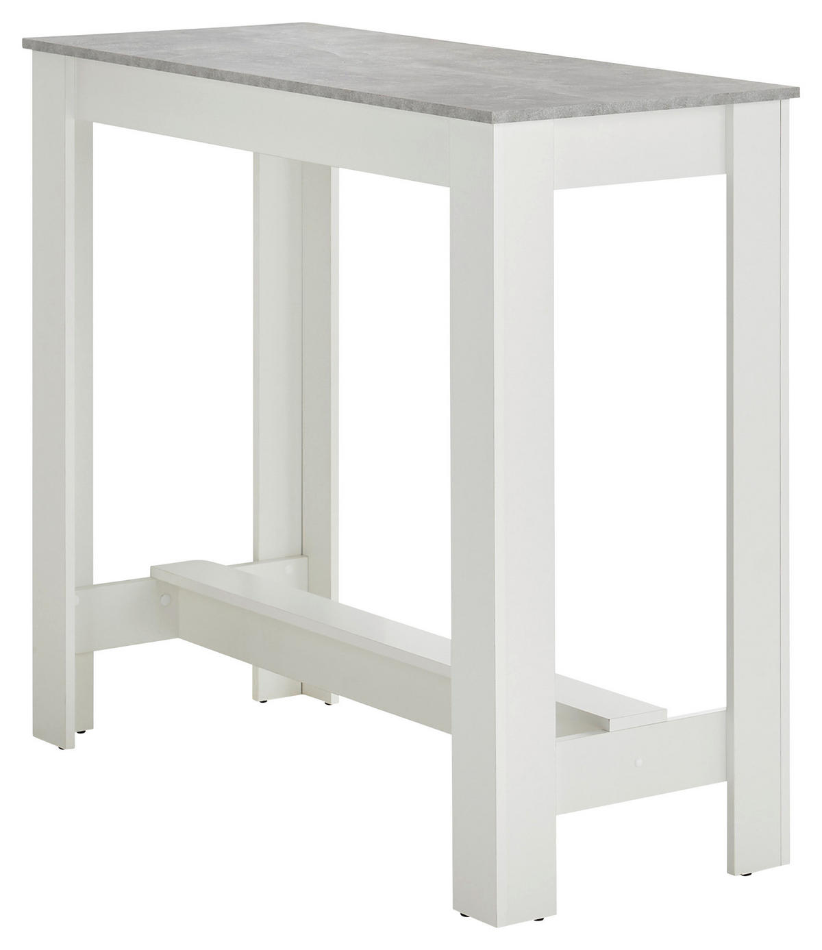 BARTISCH in Holzwerkstoff 115/50/103 cm   - Weiß/Grau, MODERN, Holzwerkstoff (115/50/103cm) - MID.YOU