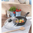 PFANNE 24 cm - Klar/Schwarz, Glas/Metall (24cm) - BALLARINI