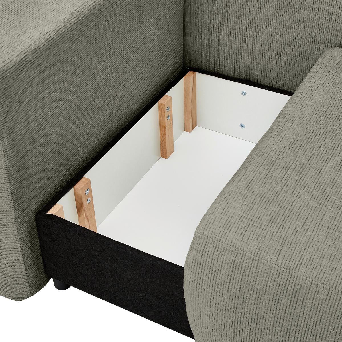 CHAISELONGUE in Chenille Braun  - Schwarz/Braun, KONVENTIONELL, Kunststoff/Textil (93/73/171cm) - MID.YOU