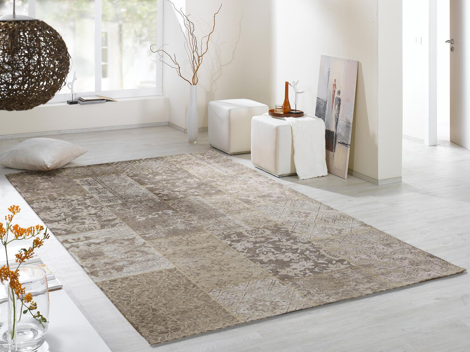 FLACHWEBETEPPICH 90/160 cm ALANIS ALLOVER Naturfarben  - Naturfarben, Basics, Textil (90/160cm) - Novel