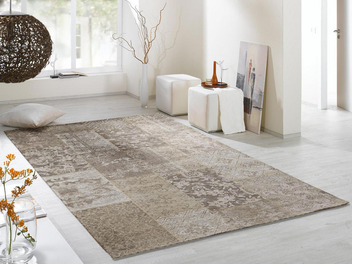 FLACHWEBETEPPICH 40/60 cm Alanis Allover Naturfarben  - Naturfarben, Basics, Textil (40/60cm) - Novel
