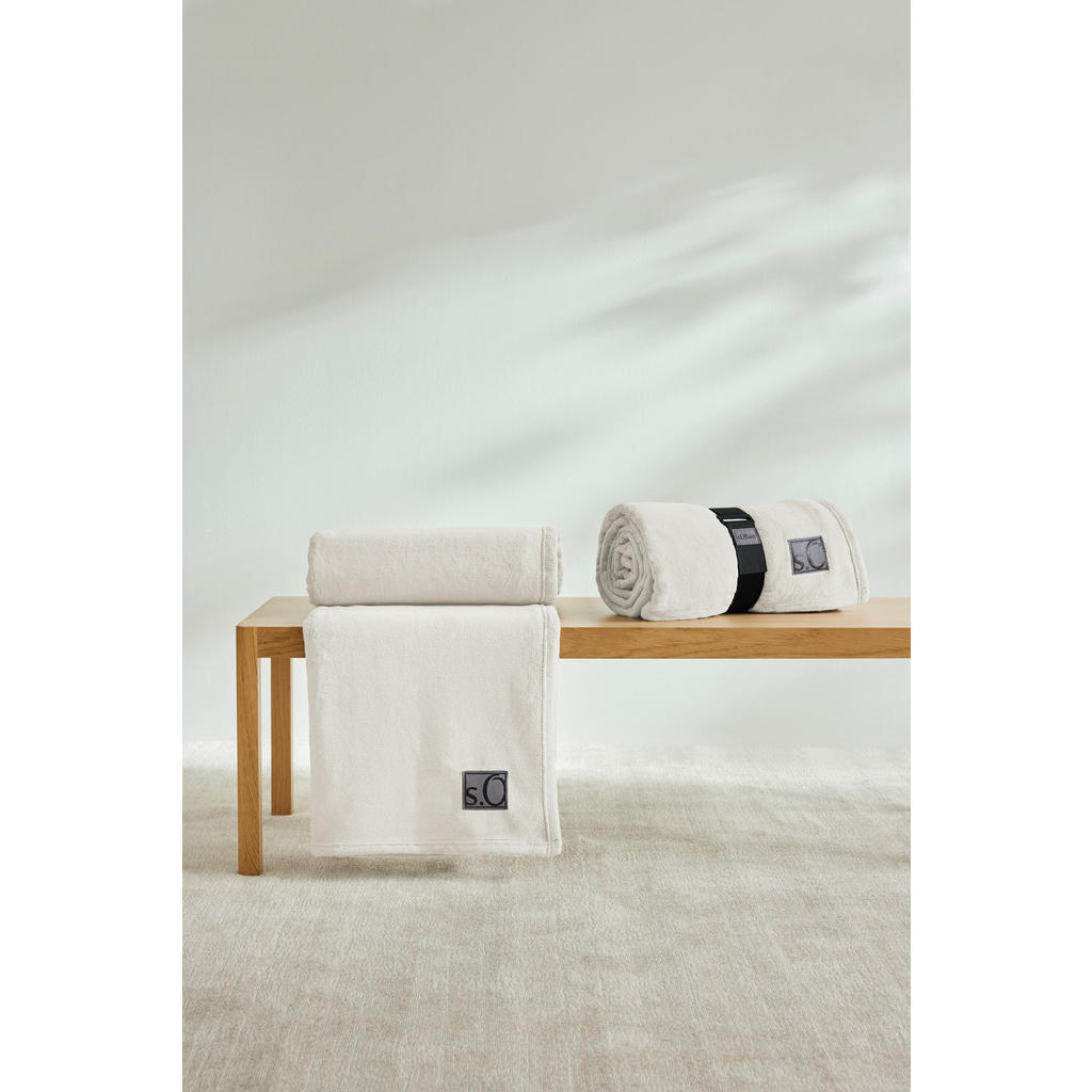 Thumbnail - S. Oliver Wohndecke, Weiß, Textil, Uni, 220x240 cm, Oeko-Tex® Standard 100, pflegeleicht, Wohntextilien, Decken, Kuschel...