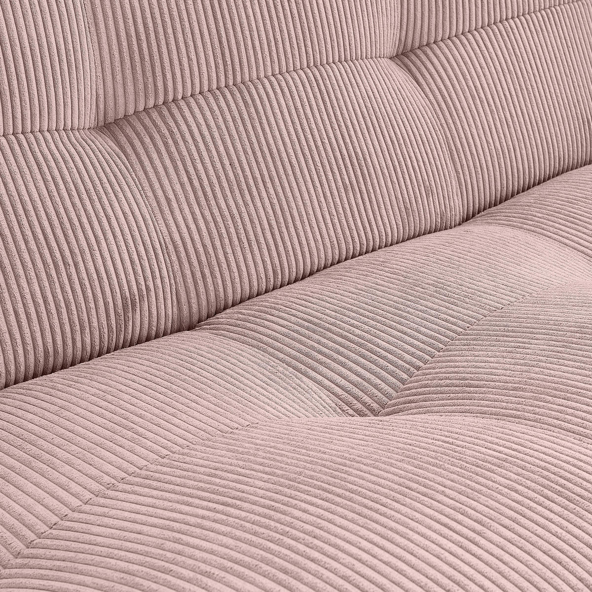 WOHNLANDSCHAFT in Cord Altrosa  - Altrosa, Trend, Textil (185/390/210cm) - Livetastic